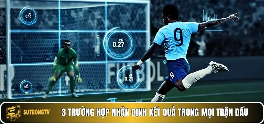 3 trường hợp nhận định kết quả trong mọi trận đấu