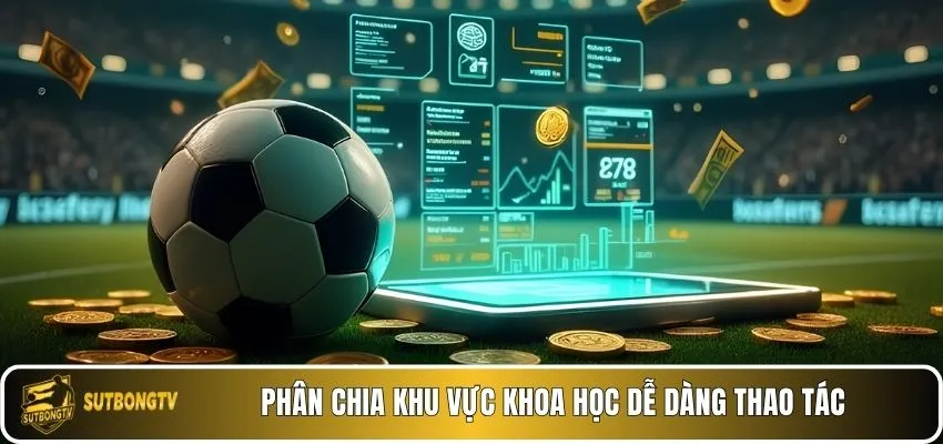 Phân chia khu vực khoa học dễ dàng thao tác