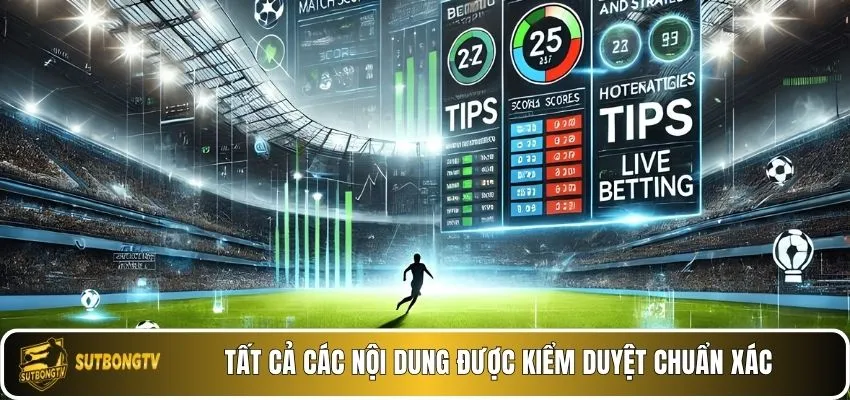 Tất cả các nội dung được kiểm duyệt chuẩn xác