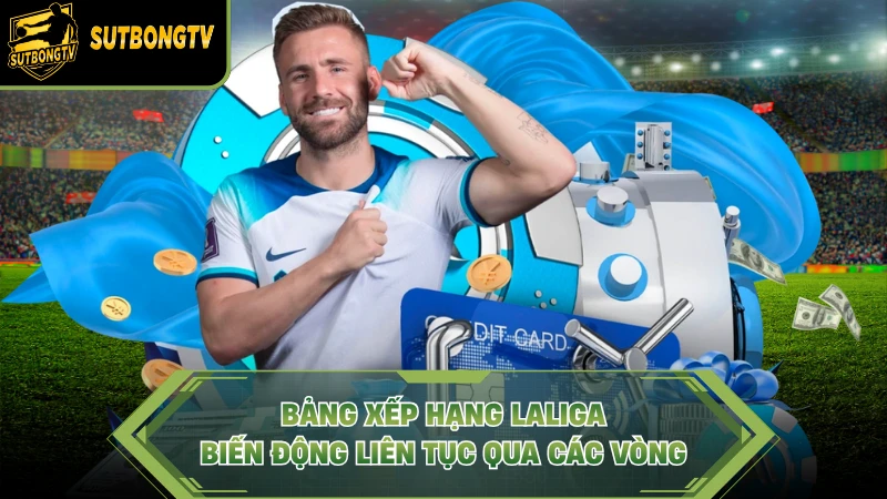 Bảng xếp hạng LaLiga biến động liên tục qua các vòng.