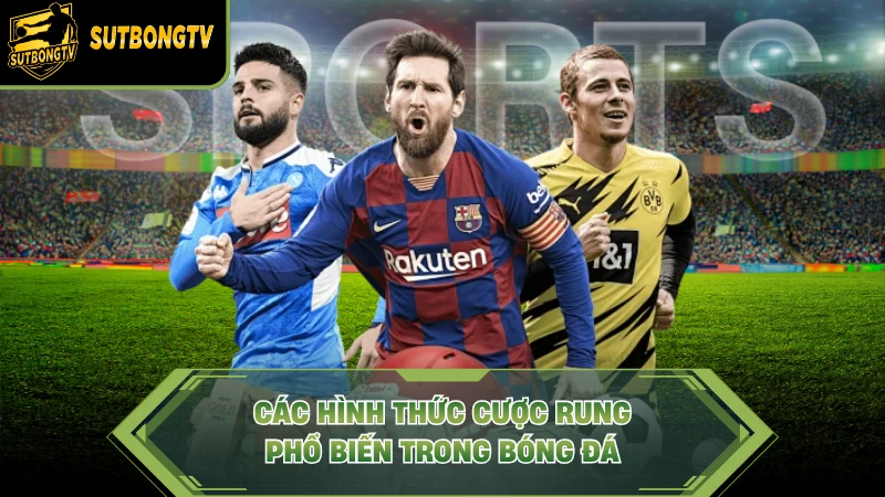 Các hình thức cược rung phổ biến trong bóng đá