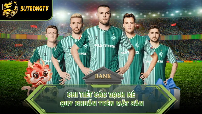 Chi tiết các vạch kẻ quy chuẩn trên mặt sân